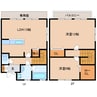 近鉄生駒線/南生駒駅 徒歩7分 1-2階 築20年 2LDKの間取り