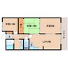 近鉄難波線・奈良線/生駒駅 徒歩5分 5階 築37年 3LDKの間取り