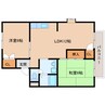 近鉄難波線・奈良線/生駒駅 徒歩11分 2階 築31年 2LDKの間取り