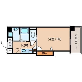 間取図 近鉄難波線・奈良線/生駒駅 徒歩1分 6階 築19年
