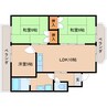 近鉄生駒線/南生駒駅 徒歩6分 3階 築40年 3LDKの間取り