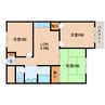 近鉄難波線・奈良線/生駒駅 徒歩13分 4階 築36年 3LDKの間取り