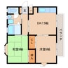 近鉄難波線・奈良線/生駒駅 バス:14分:停歩2分 3階 築38年 2DKの間取り