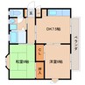 近鉄難波線・奈良線/生駒駅 バス:14分:停歩2分 3階 築38年 2DKの間取り