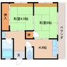 近鉄難波線・奈良線/生駒駅 徒歩10分 2階 築51年 2Kの間取り