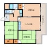 近鉄生駒線/南生駒駅 徒歩7分 5階 築37年 3LDKの間取り