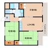 近鉄生駒線/南生駒駅 徒歩7分 1階 築37年 3LDKの間取り