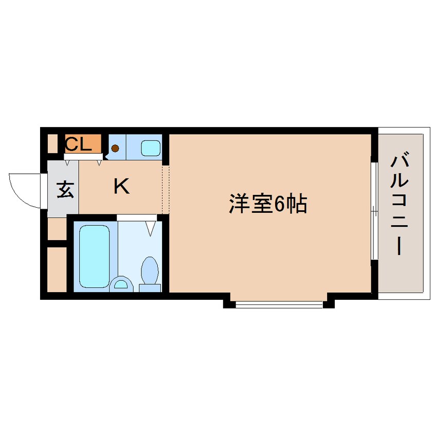 間取図 近鉄難波線・奈良線/生駒駅 徒歩5分 7階 築33年