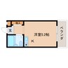 近鉄難波線・奈良線/生駒駅 徒歩5分 2階 築34年 1Rの間取り