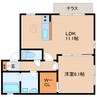 近鉄生駒線/南生駒駅 徒歩4分 1階 築17年 1LDKの間取り