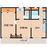 近鉄難波線・奈良線/生駒駅 バス:8分:停歩1分 1階 築32年 2DKの間取り