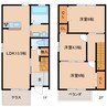 近鉄けいはんな線/白庭台駅 徒歩2分 1階 築16年 3LDKの間取り