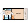 近鉄難波線・奈良線/東生駒駅 徒歩10分 2階 築28年 1Kの間取り