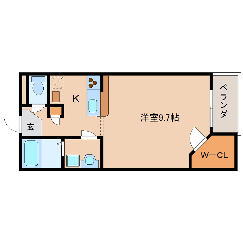 間取図 近鉄生駒線/南生駒駅 徒歩11分 1階 築13年