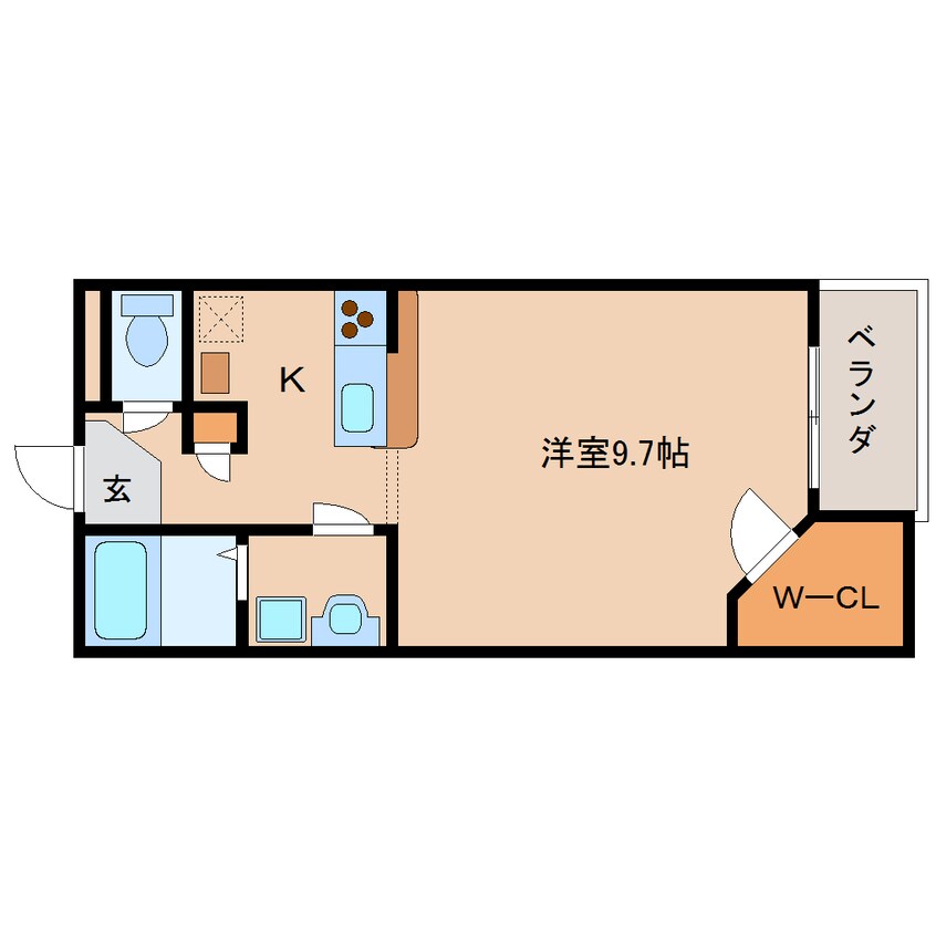 間取図 近鉄生駒線/南生駒駅 徒歩11分 2階 築15年
