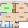 近鉄難波線・奈良線/生駒駅 徒歩10分 1階 築29年 3DKの間取り