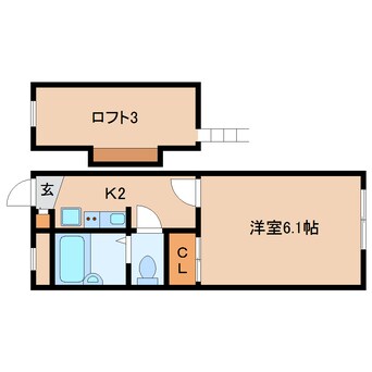 間取図 近鉄難波線・奈良線/生駒駅 バス10分松美台下車:停歩3分 1階 築22年