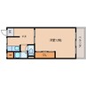 近鉄生駒線/一分駅 徒歩5分 2階 築52年 1Kの間取り