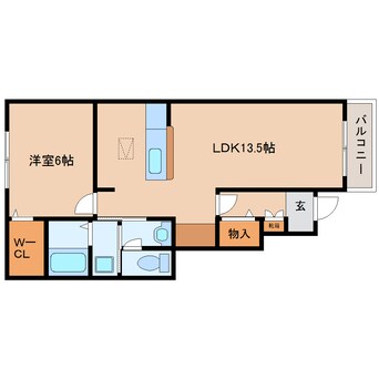 間取図 近鉄難波線・奈良線/生駒駅 バス10分松美台下車:停歩5分 1階 築11年