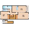 近鉄生駒線/菜畑駅 徒歩10分 2階 築10年 2LDKの間取り