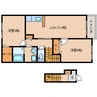 近鉄難波線・奈良線/生駒駅 バス:10分:停歩3分 2階 築10年 2LDKの間取り