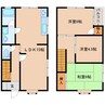 近鉄難波線・奈良線/生駒駅 徒歩15分 1-2階 築30年 3LDKの間取り
