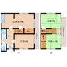 近鉄生駒線/南生駒駅 徒歩7分 1-2階 築52年 3LDKの間取り