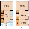 近鉄難波線・奈良線/生駒駅 徒歩9分 1-2階 築57年 4DKの間取り
