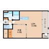 近鉄難波線・奈良線/生駒駅 徒歩5分 4階 築浅 1LDKの間取り