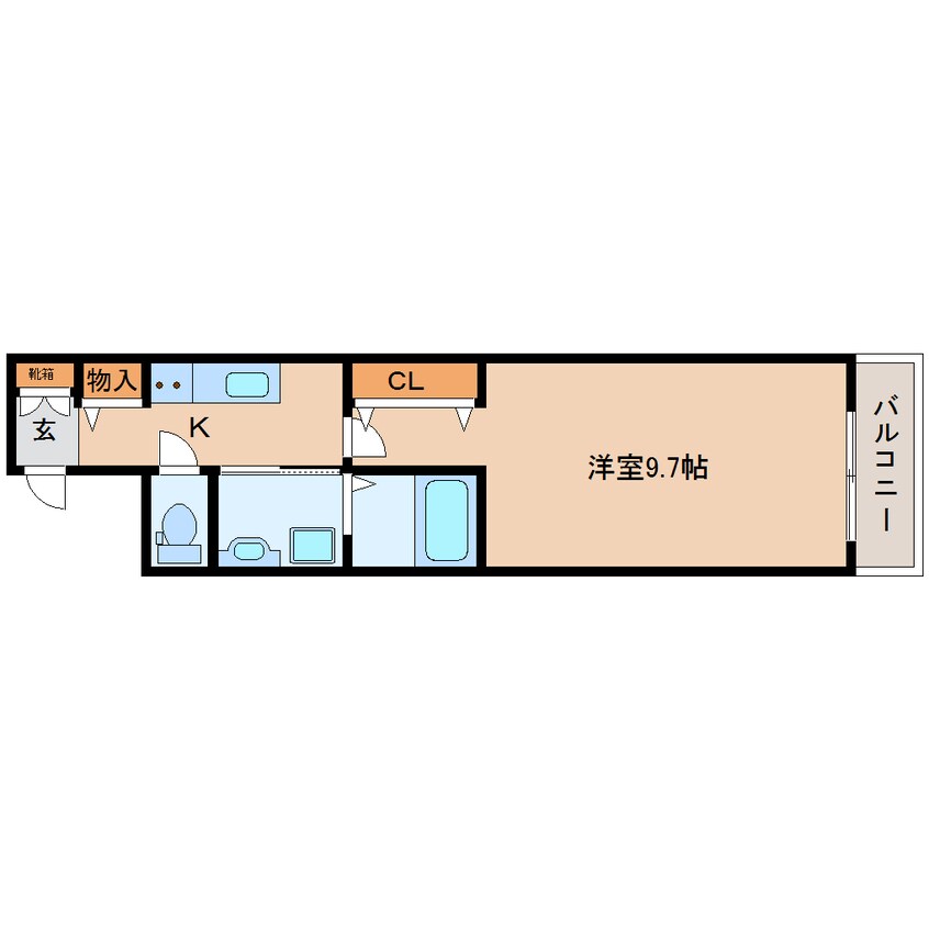 間取図 近鉄難波線・奈良線/東生駒駅 徒歩12分 1階 1年未満