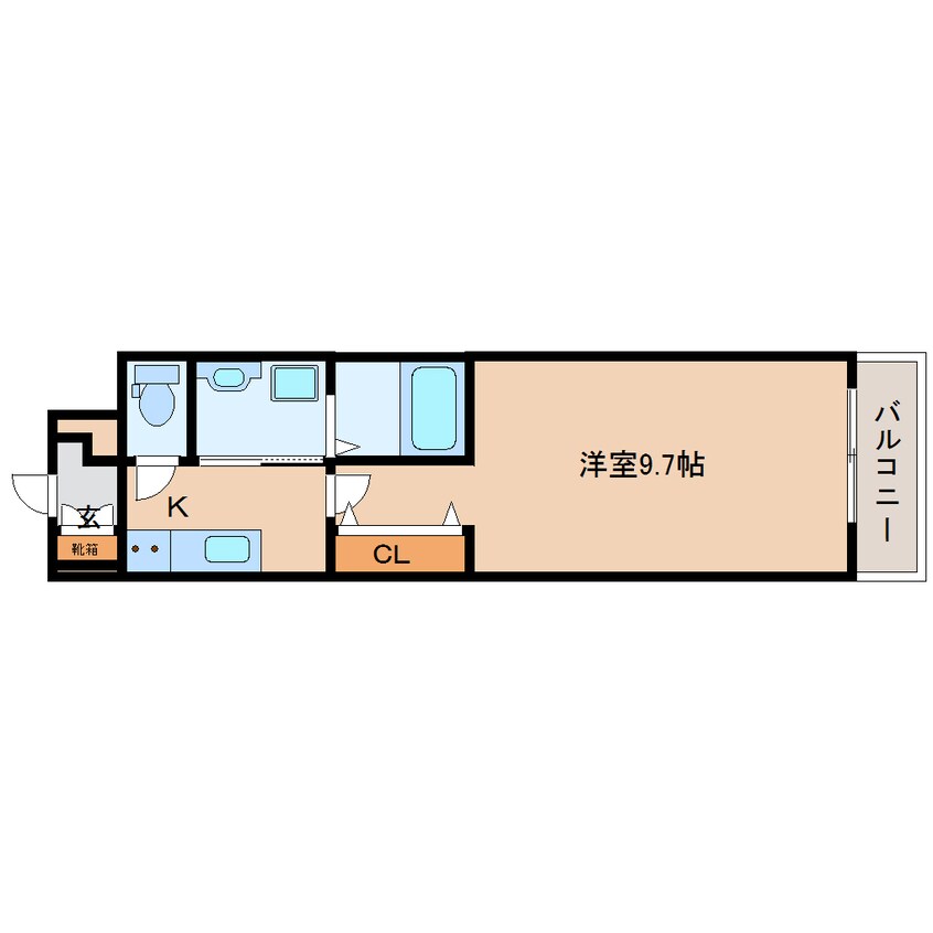 間取図 近鉄難波線・奈良線/東生駒駅 徒歩12分 1階 1年未満