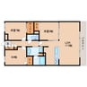 近鉄難波線・奈良線/生駒駅 徒歩2分 2階 築3年 2LDK+Sの間取り