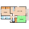 大和路線・関西本線/奈良駅 バス:16分:停歩3分 2階 築24年 2LDKの間取り