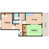 近鉄難波線・奈良線/近鉄奈良駅 バス:10分:停歩3分 1階 築25年 2DKの間取り