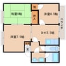 大和路線・関西本線/奈良駅 バス:8分:停歩8分 2階 築31年 3DKの間取り