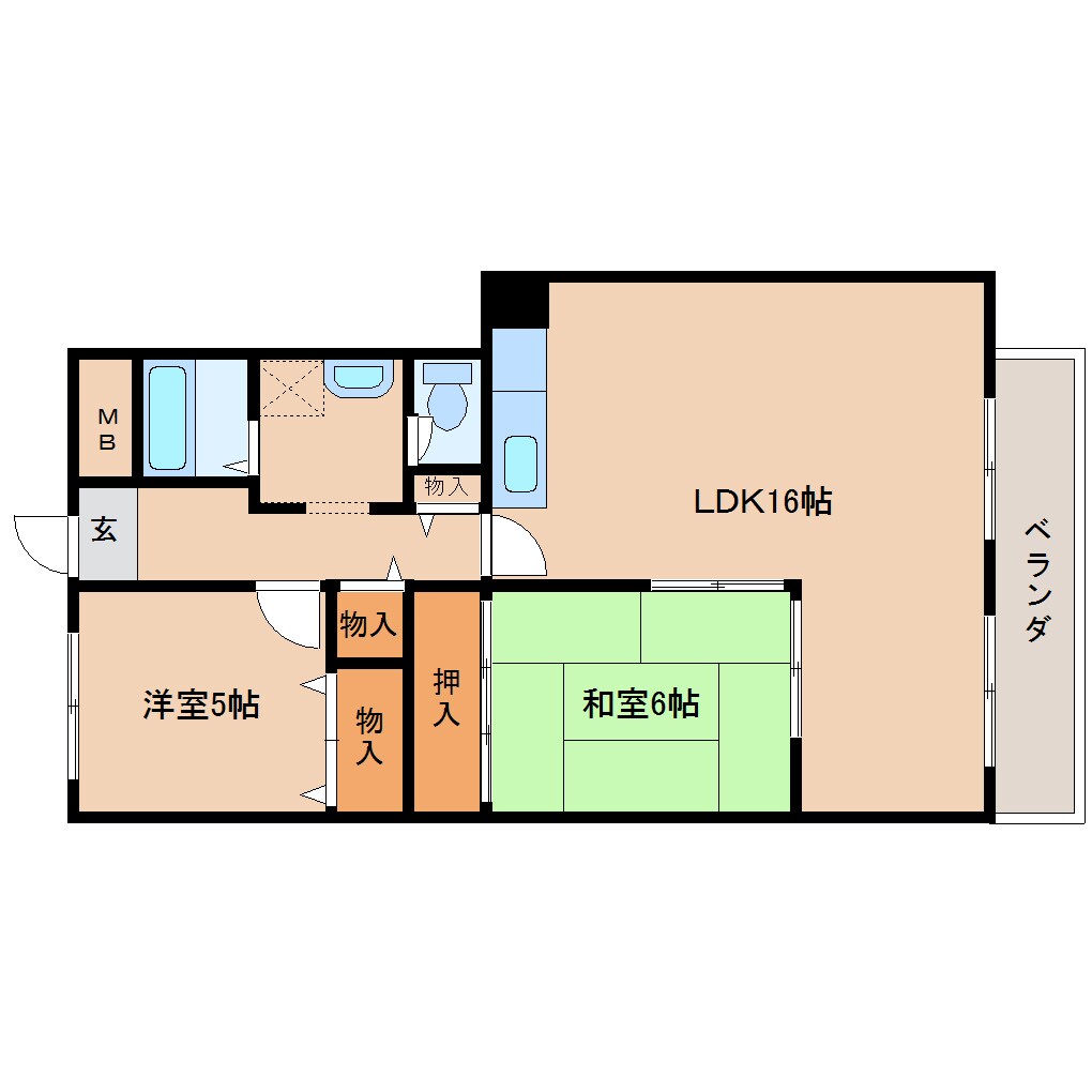 間取り図 近鉄難波線・奈良線/新大宮駅 徒歩7分 4階 築34年