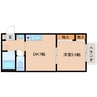 近鉄難波線・奈良線/近鉄奈良駅 徒歩10分 2階 築26年 1DKの間取り