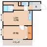 近鉄難波線・奈良線/新大宮駅 徒歩13分 6階 築25年 1LDKの間取り