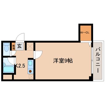 間取図 大和路線・関西本線/奈良駅 徒歩3分 5階 築29年