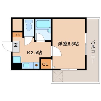 間取図 大和路線・関西本線/奈良駅 徒歩3分 5階 築29年