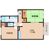 奈良線/上狛駅 徒歩8分 2階 築25年 2LDKの間取り