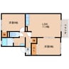 奈良線/上狛駅 徒歩8分 1階 築25年 2LDKの間取り