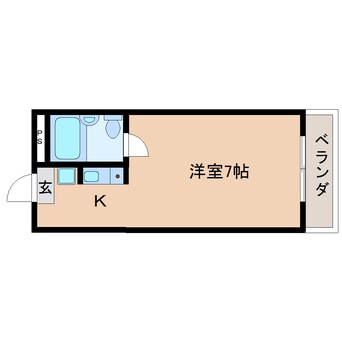 間取図 近鉄難波線・奈良線/近鉄奈良駅 徒歩8分 4階 築37年