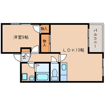 間取図 近鉄難波線・奈良線/近鉄奈良駅 徒歩16分 2階 築33年