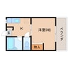 近鉄難波線・奈良線/近鉄奈良駅 徒歩10分 2階 築30年 1Kの間取り