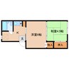 近鉄難波線・奈良線/近鉄奈良駅 徒歩7分 1階 築39年 2Kの間取り
