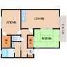 近鉄難波線・奈良線/近鉄奈良駅 バス:10分:停歩7分 2階 築27年 2LDKの間取り