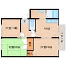 近鉄難波線・奈良線/近鉄奈良駅 バス:10分:停歩3分 2階 築26年 3DKの間取り