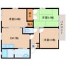 近鉄難波線・奈良線/新大宮駅 徒歩17分 1階 築27年 3DKの間取り