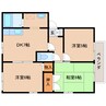 近鉄難波線・奈良線/新大宮駅 徒歩17分 2階 築27年 3DKの間取り